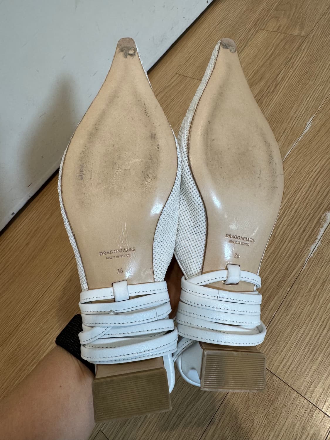 드래곤블루스 리본 레이스업 뮬 상품이미지4