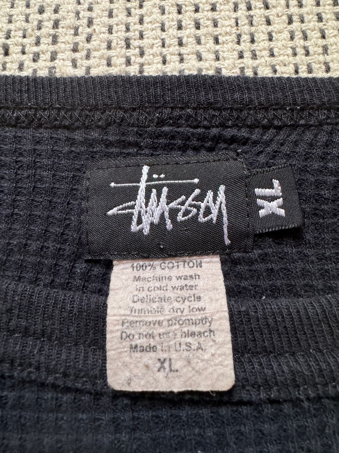 90s USA 스투시 써멀 롱슬리브 상품이미지4