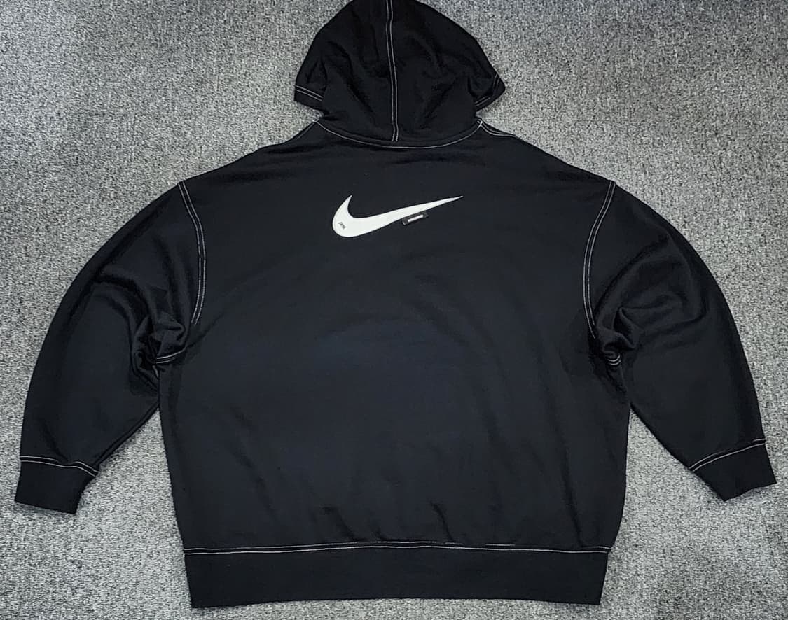 나이키 스우시 스티치 오버핏 후드티 우먼스 S 상품이미지2