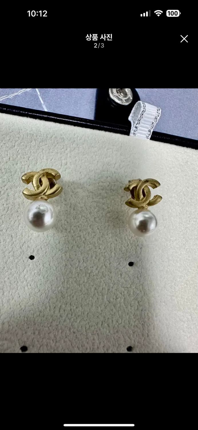 무광골드 진주귀걸이 상품이미지2