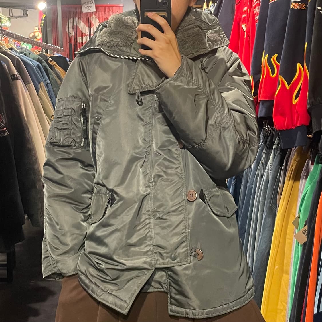 [IM] ALPHA 알파인더스트리 그레이 패딩  상품이미지1