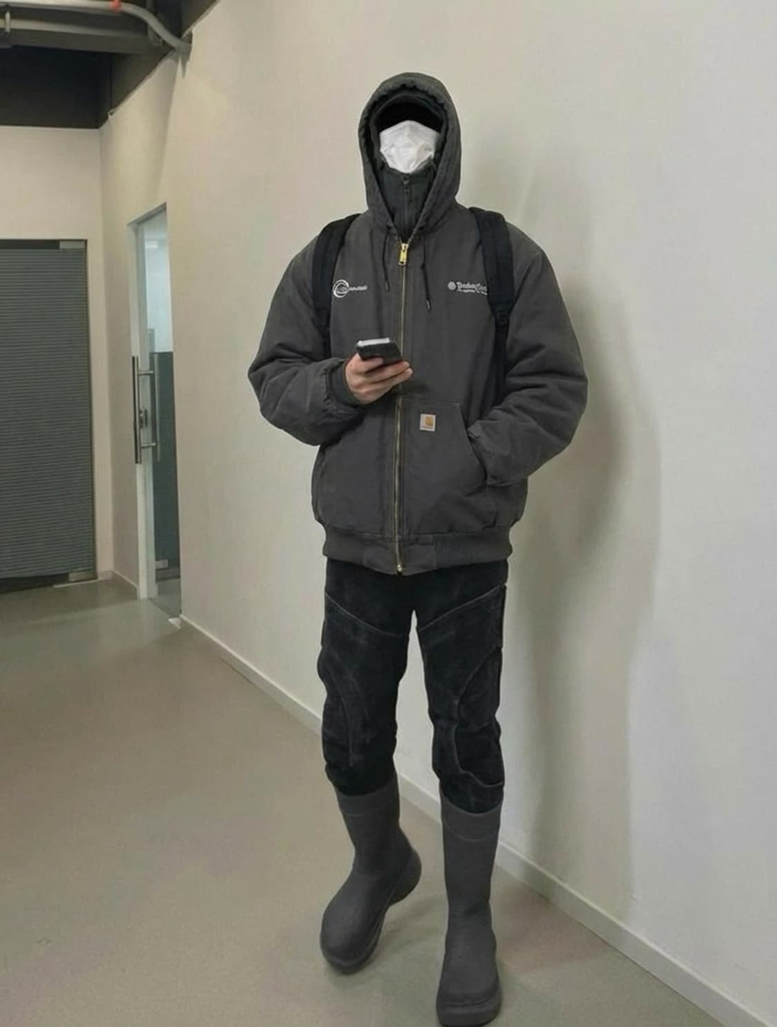 칼하트 x 팀버테치 본 후드 wip 자켓 차골 상품이미지1