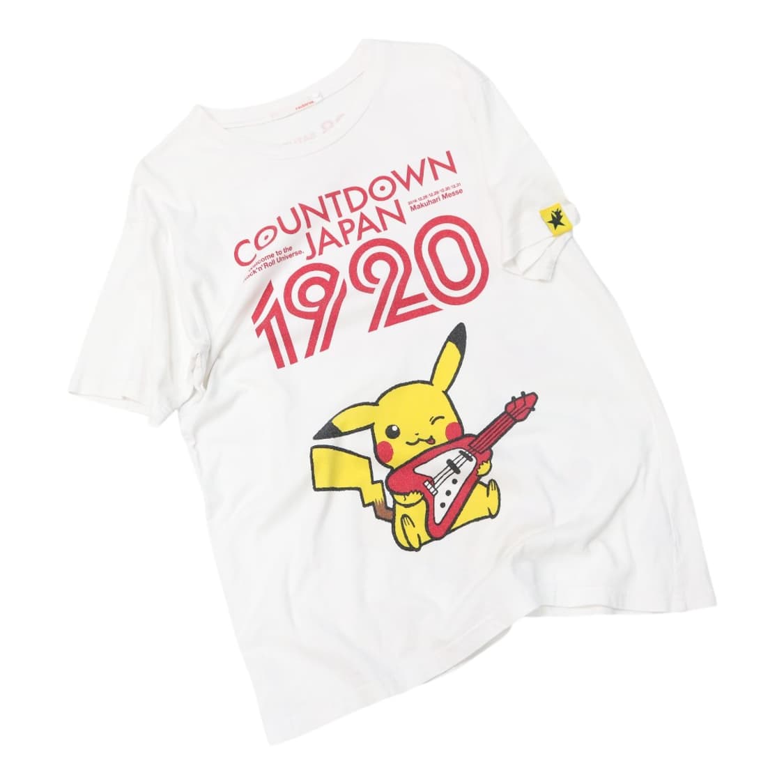 포켓몬스터 락 인 재팬 카운트다운 피카츄 기타 그래픽 티셔츠 상품이미지1