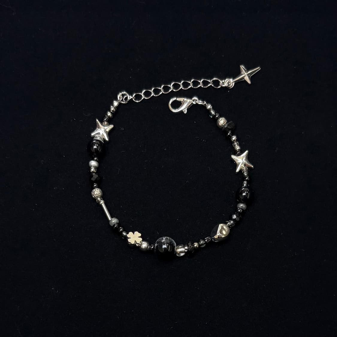 핸드메이드 비즈 팔찌 Blak Stone 036 상품이미지1