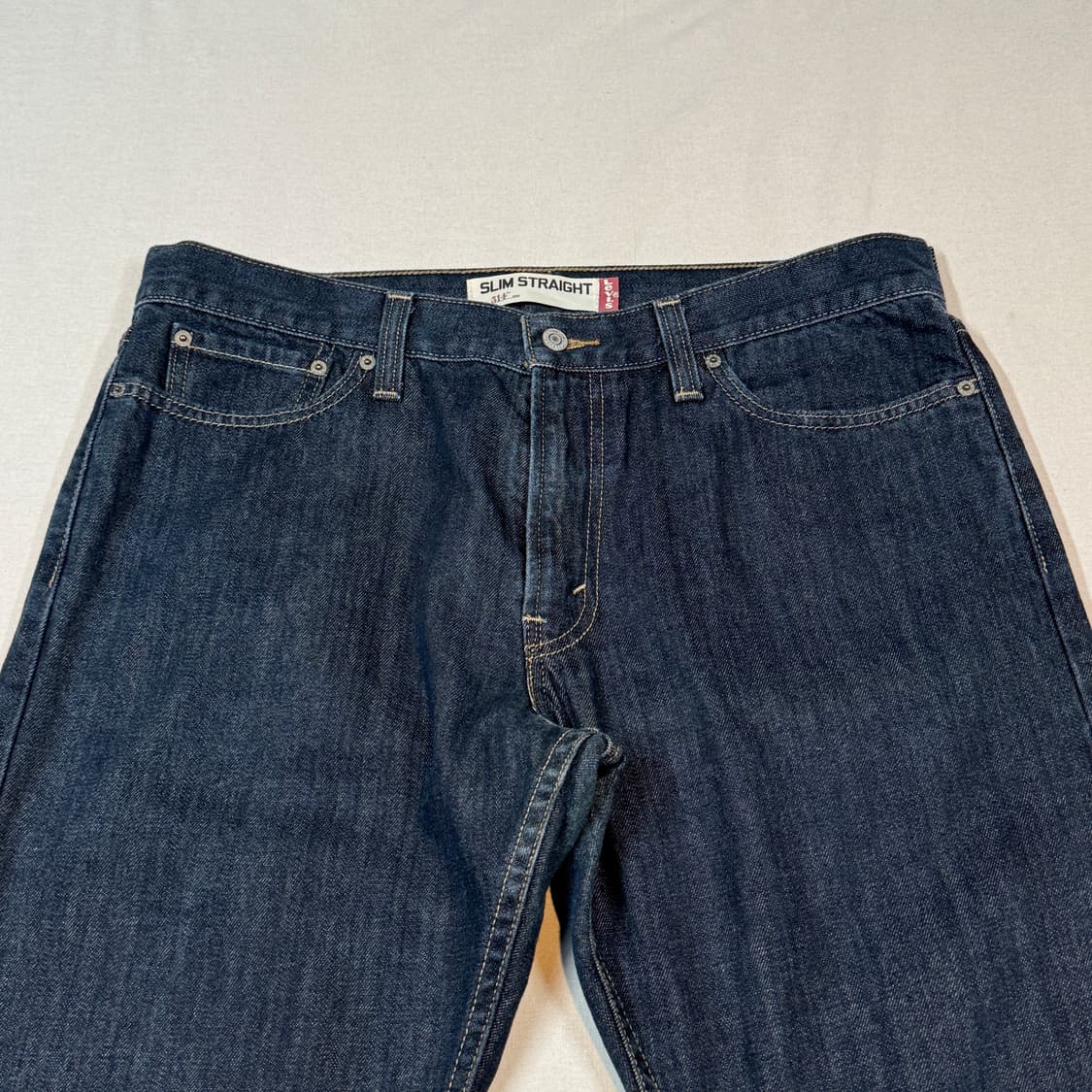 36inch) 리바이스 514 슬림 스트레이트 진청 데님 청바지 상품이미지6
