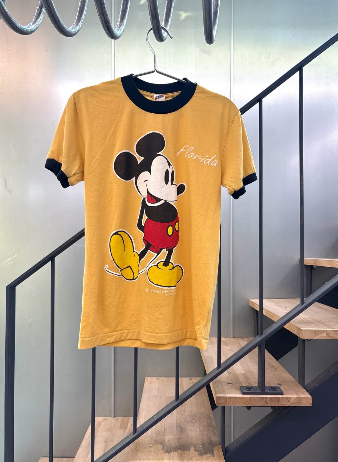 미키마우스 빈티지 링거티셔츠 반팔티 상품이미지1