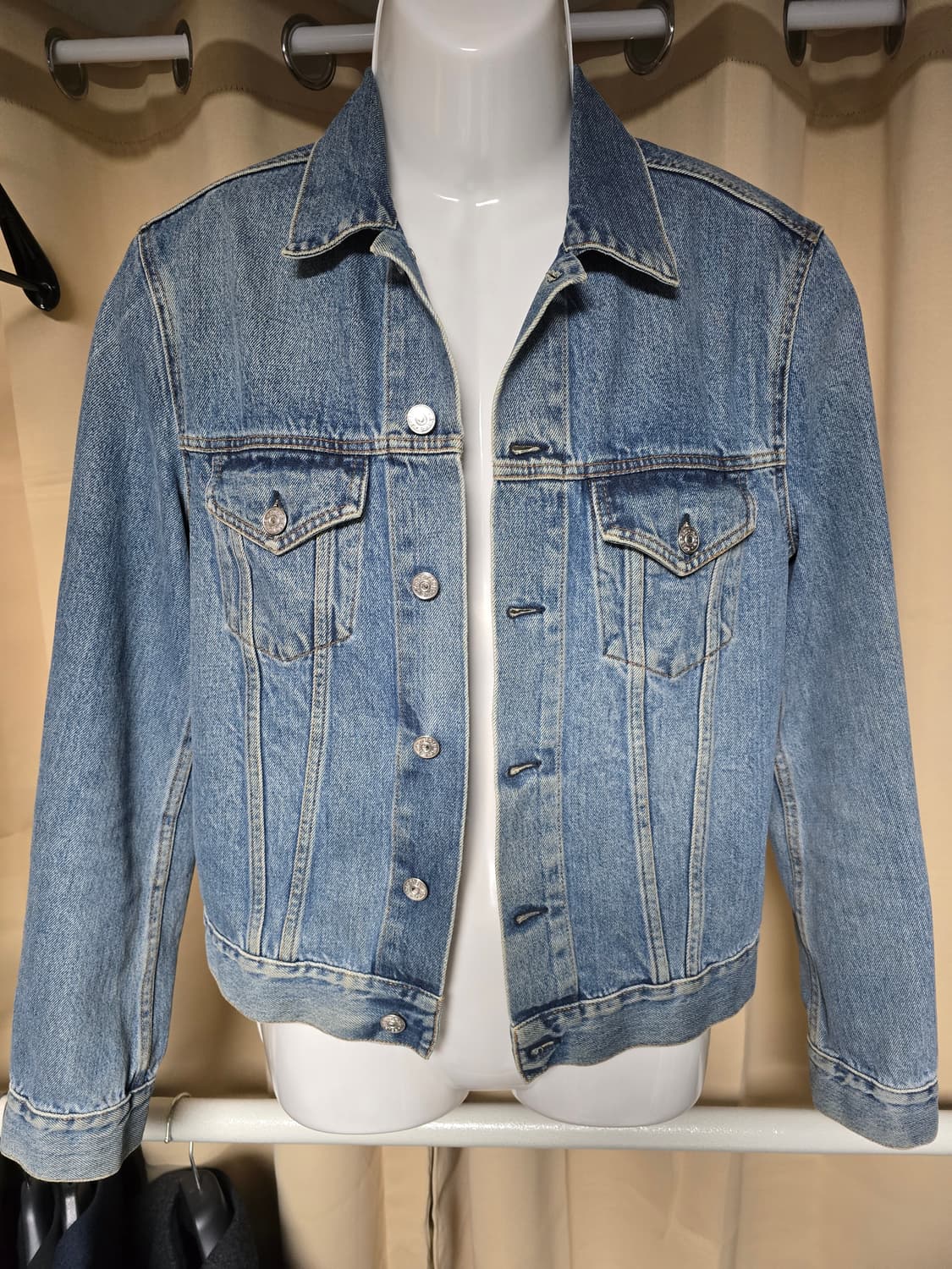 이태리산 워싱 데님 자켓 상품이미지2