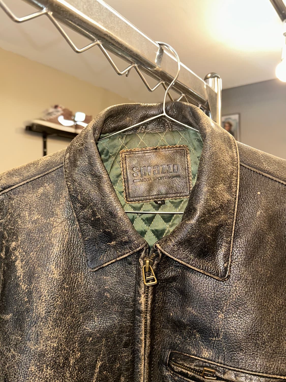 90’s Japanese Cow-leather aging jacket 상품이미지4