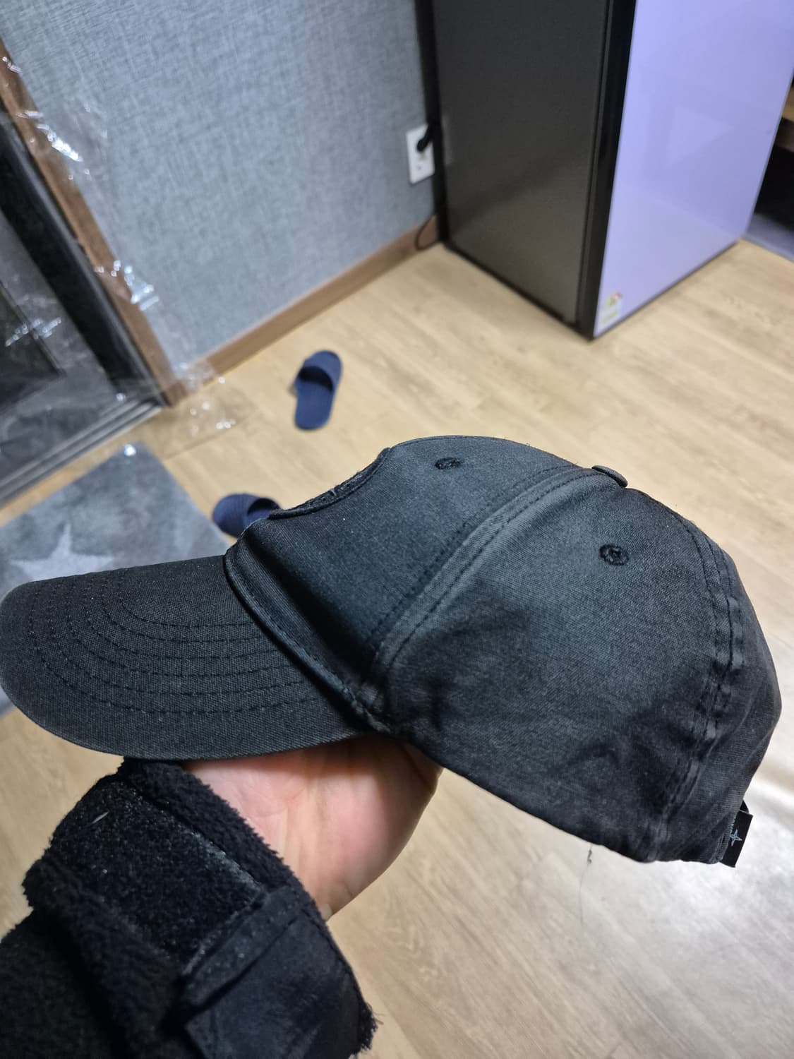 [XL] 19SS 스톤아일랜드 면 볼캡 모자 블랙 검정 상품이미지2