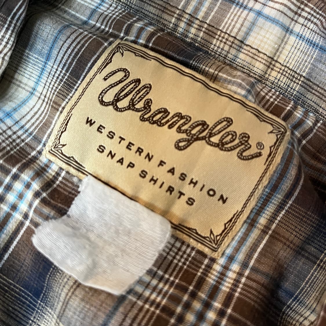 WRANGLER 랭글러 웨스턴 체크 반팔셔츠  상품이미지5