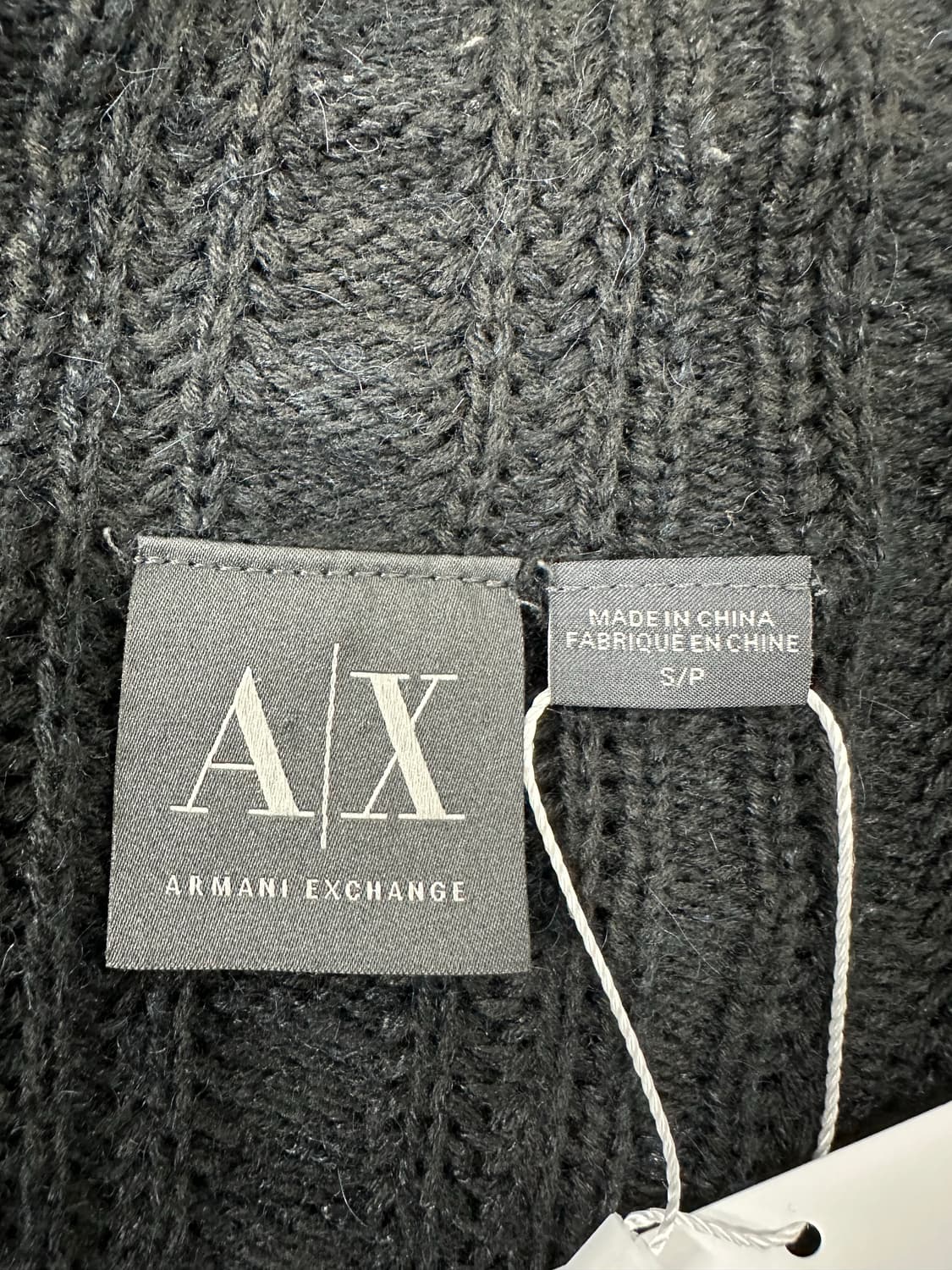 아르마니 익스체인지 숄카라 더블 니트 가디건 상품이미지5