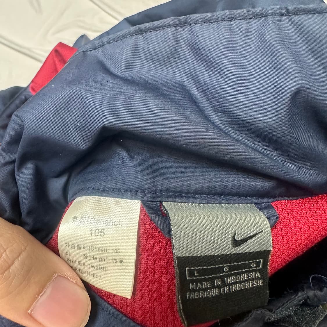 나이키 00s 블록코어 바르셀로나 네이비바람막이 105 상품이미지3