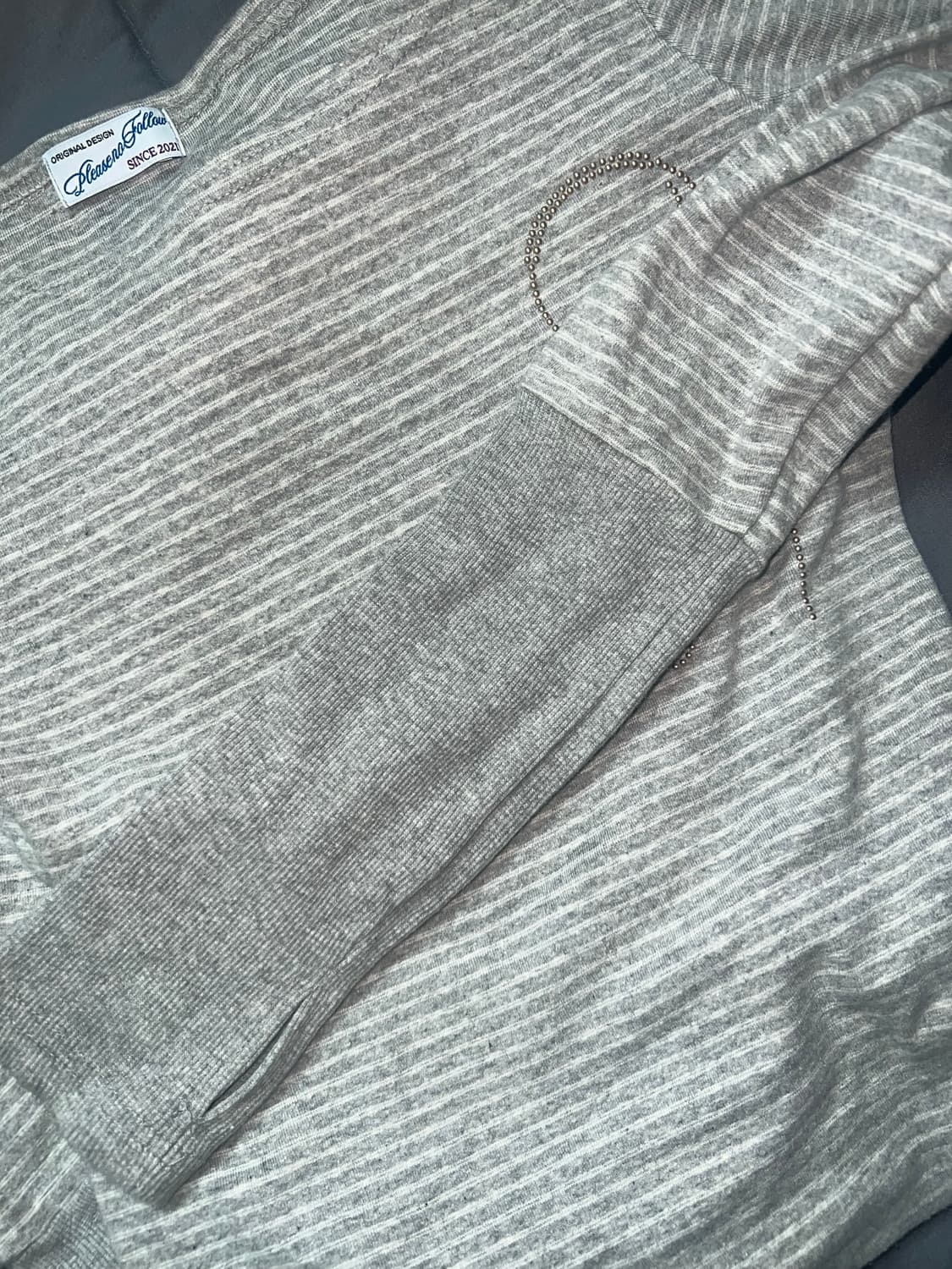 플리즈노팔로우 오프숄더 그레이 플노팔 상품이미지4