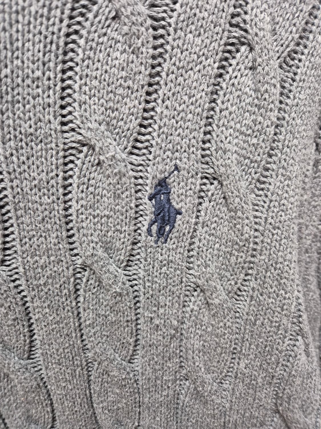 폴로 케이블니트 그레이 상품이미지2