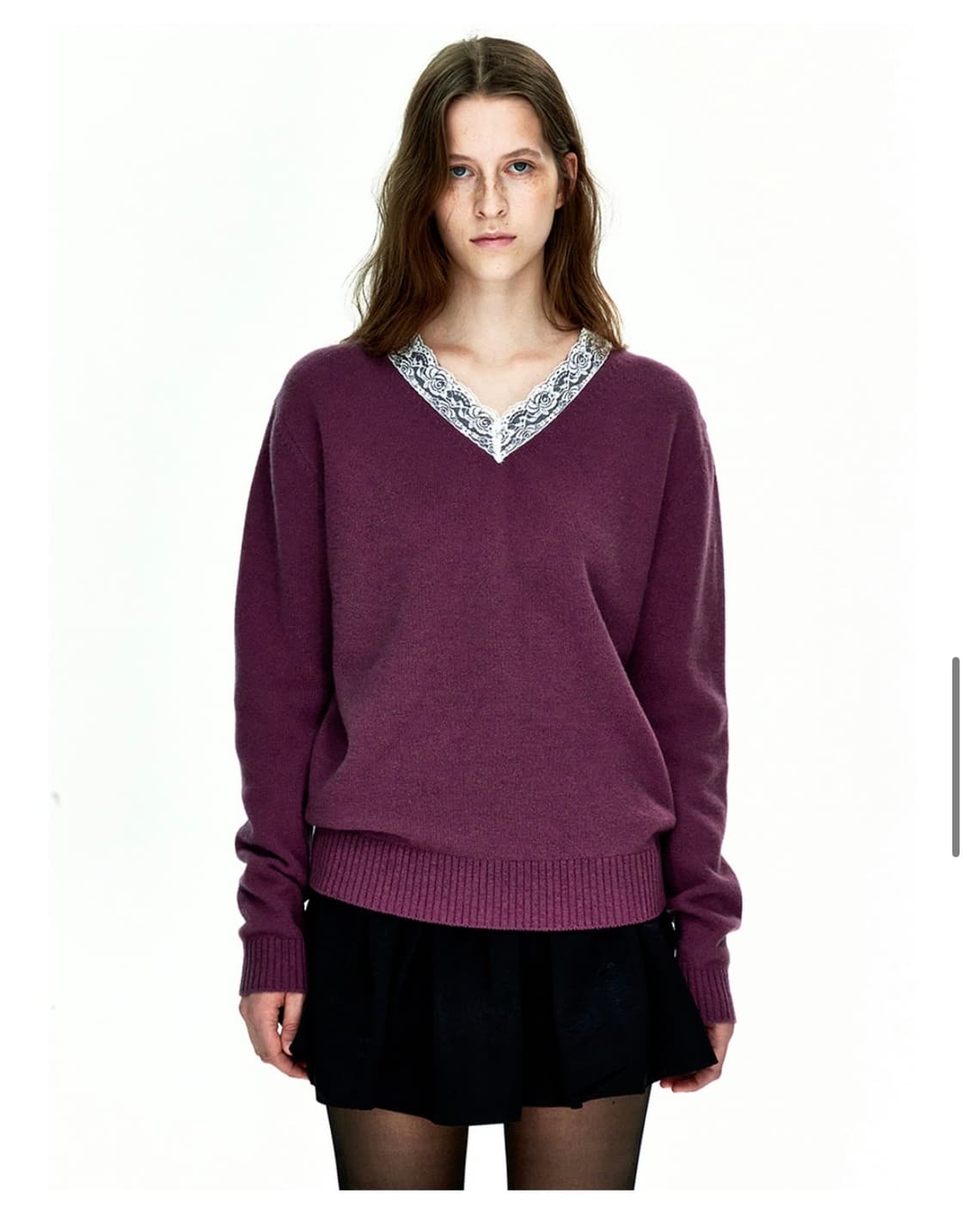 마지셔우드 퍼플 니트 상품이미지1