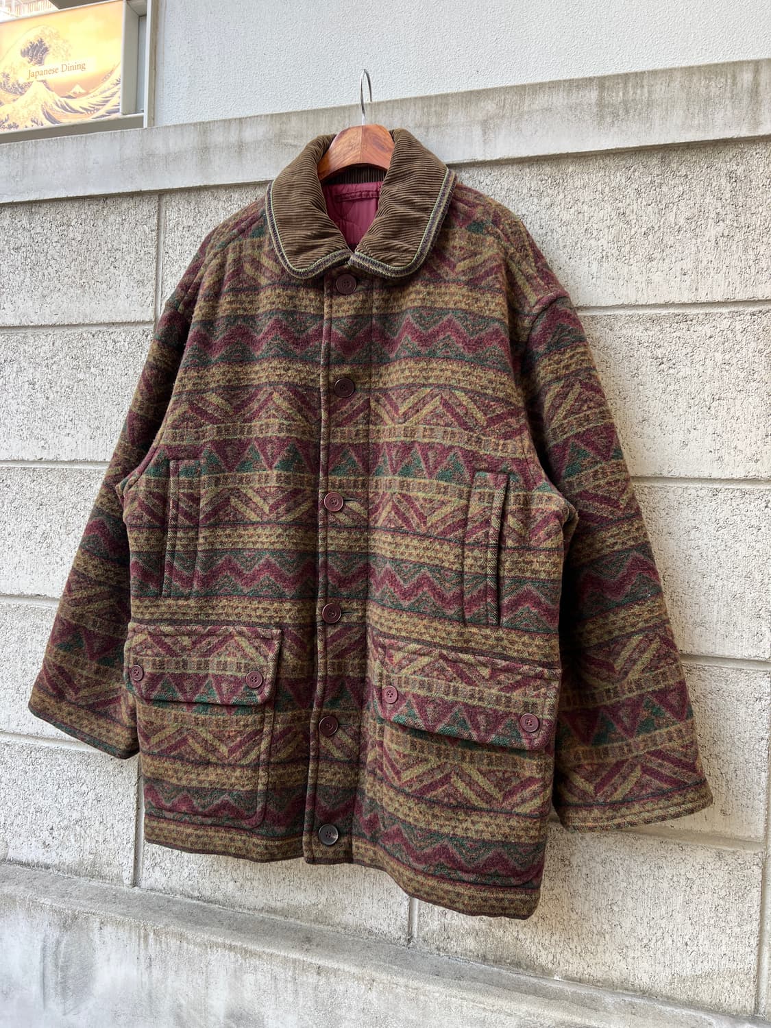90s MISSONI SPORT AZTEC WOOL 미쏘니스포츠울자켓 상품이미지5