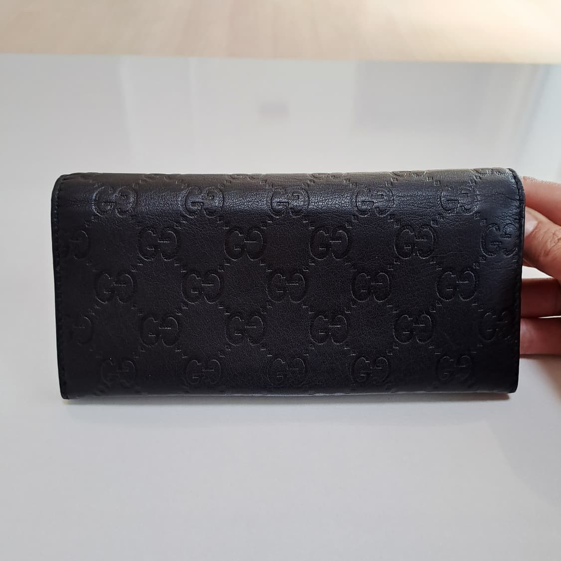 [100%/정품] 구찌 GG 시마 레더 블랙 장지갑, 구찌지갑,구찌장지갑 상품이미지3