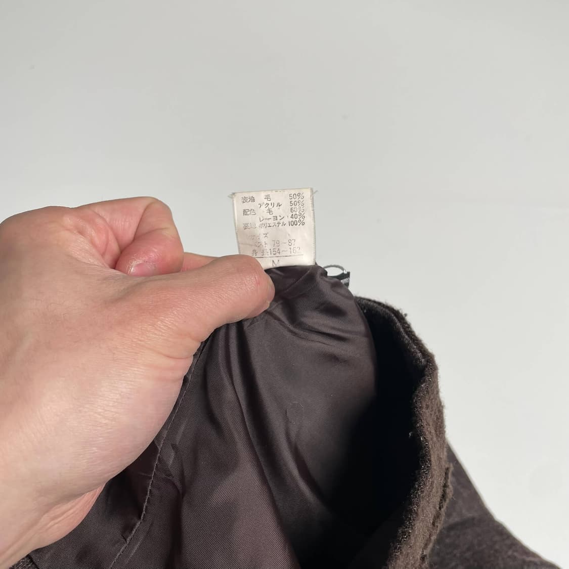 울 블렌드 언밸런스 스텐드넥 자켓 상품이미지6