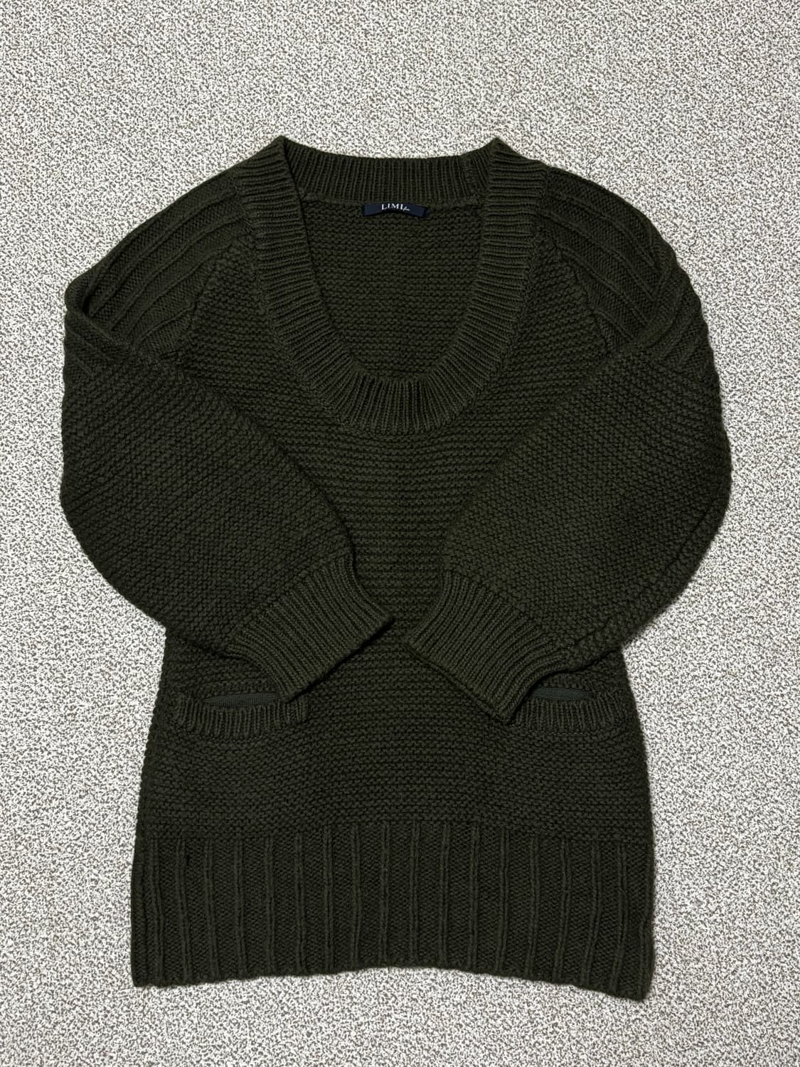 리미 푸 100% 울 롱 니트 상품이미지1