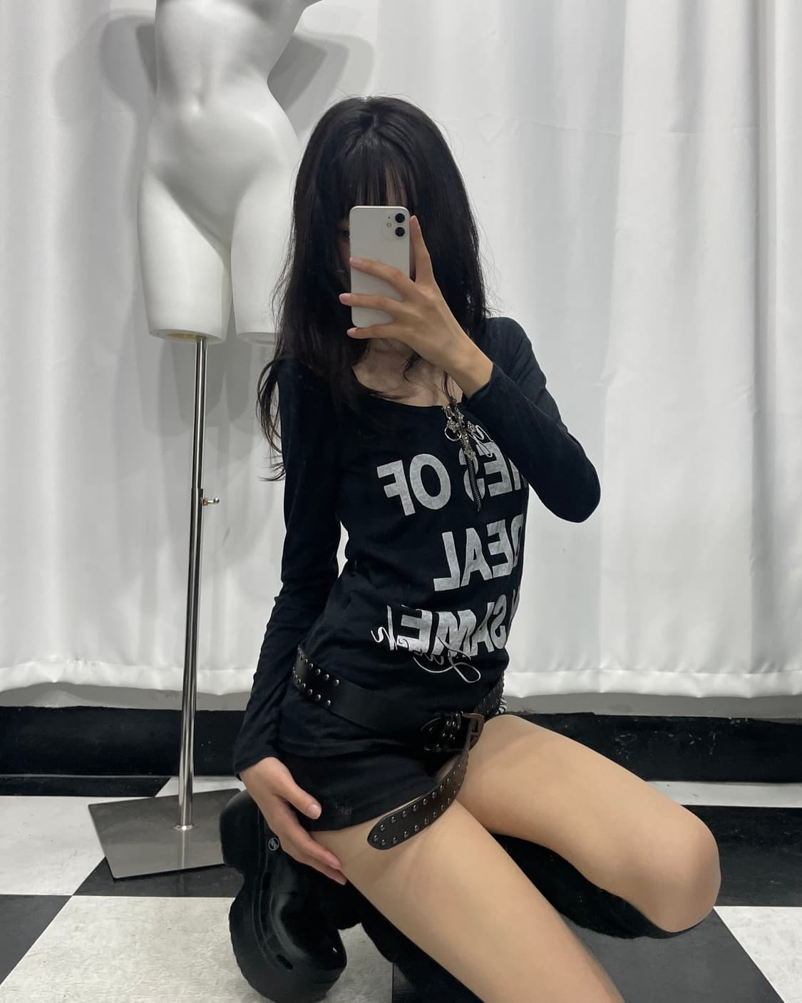 🎸블랙 프린팅 롱슬리브🎸 상품이미지3