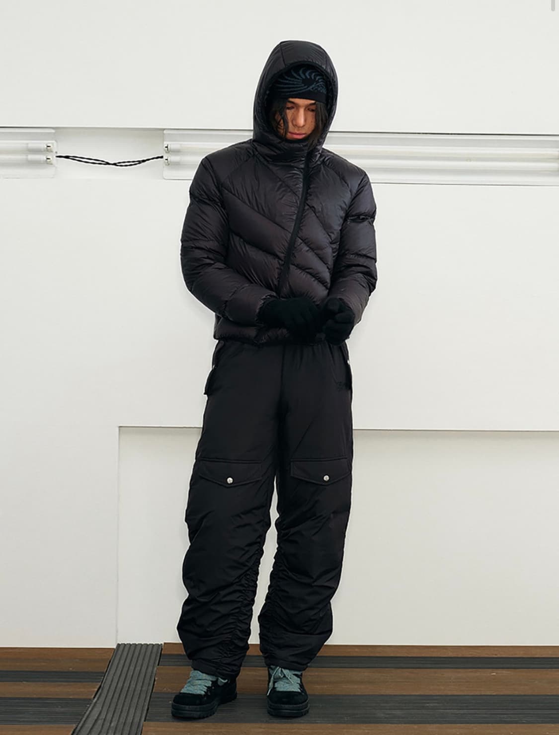 비엑세스 비대칭 패딩 상품이미지2