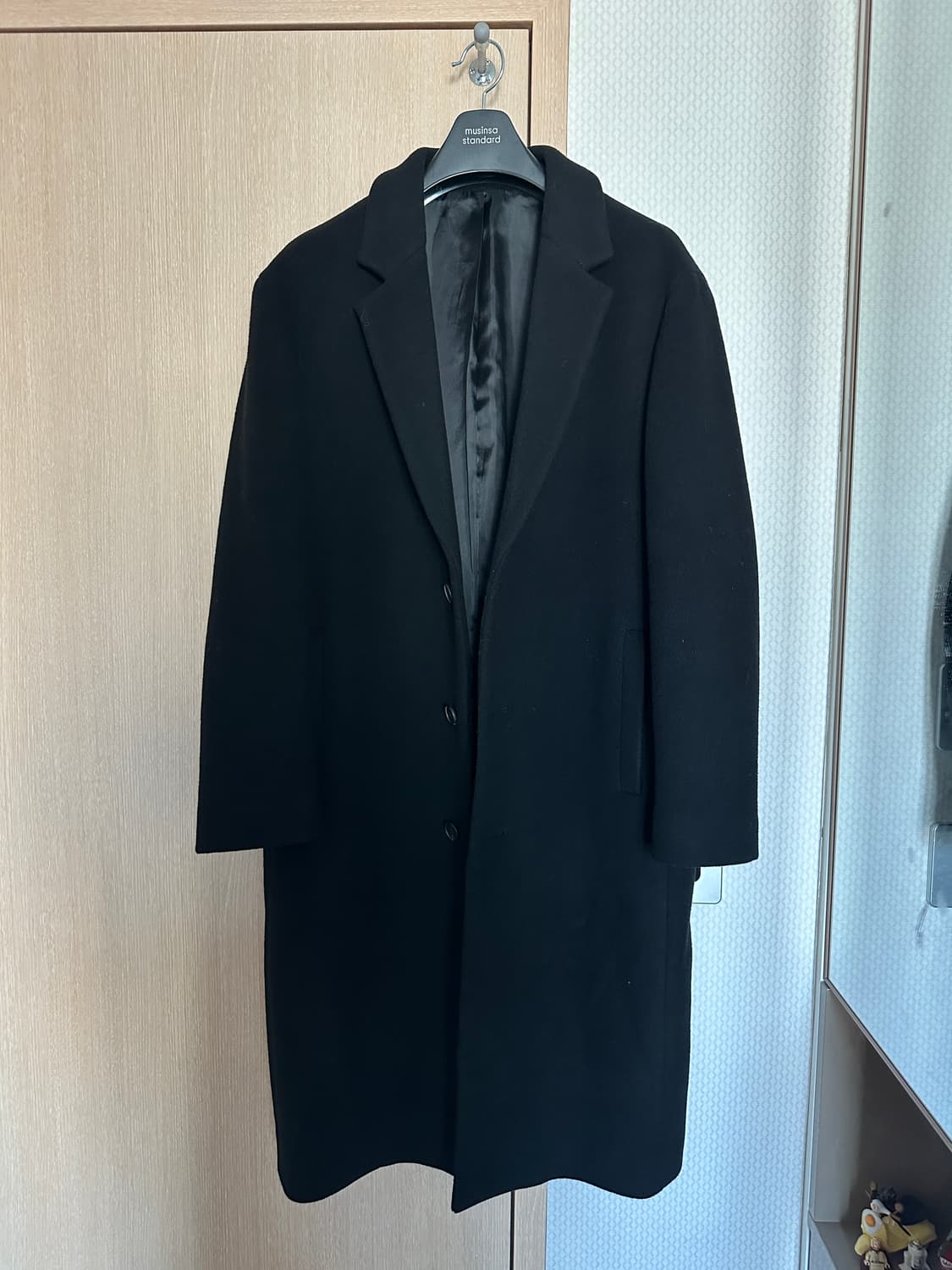 무탠다드 캐시미어 블렌드 오버사이즈 싱글 코트 판매합니다 상품이미지1