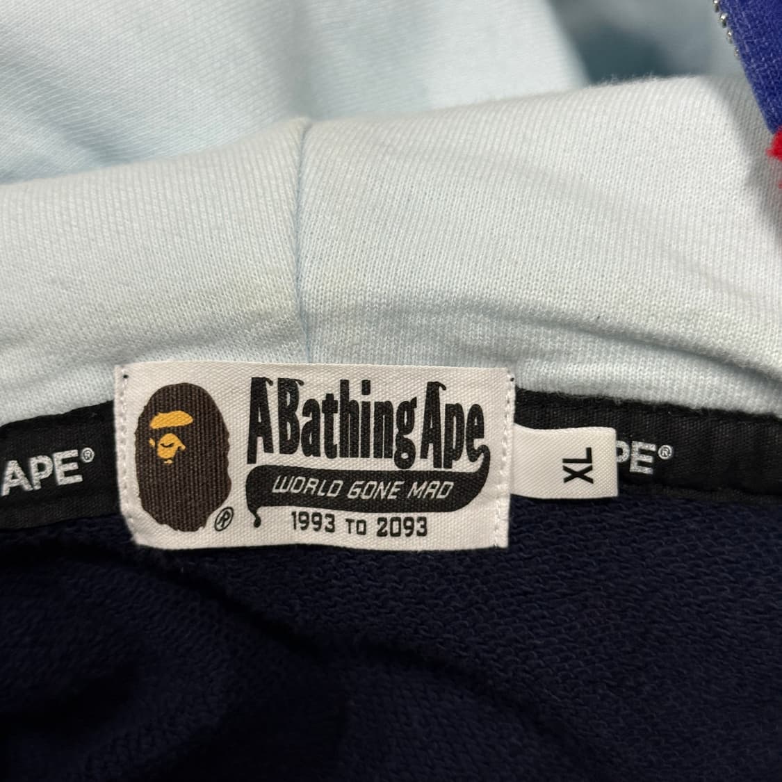 청담매장판 베이프 ABC 카모 청계 더블 샤크 풀 집업 후디 상품이미지6