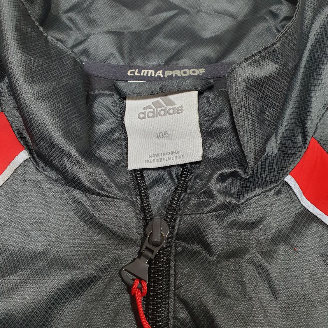 ✨ (바배) 아디다스 레드 배색 바람막이 자켓  상품이미지3