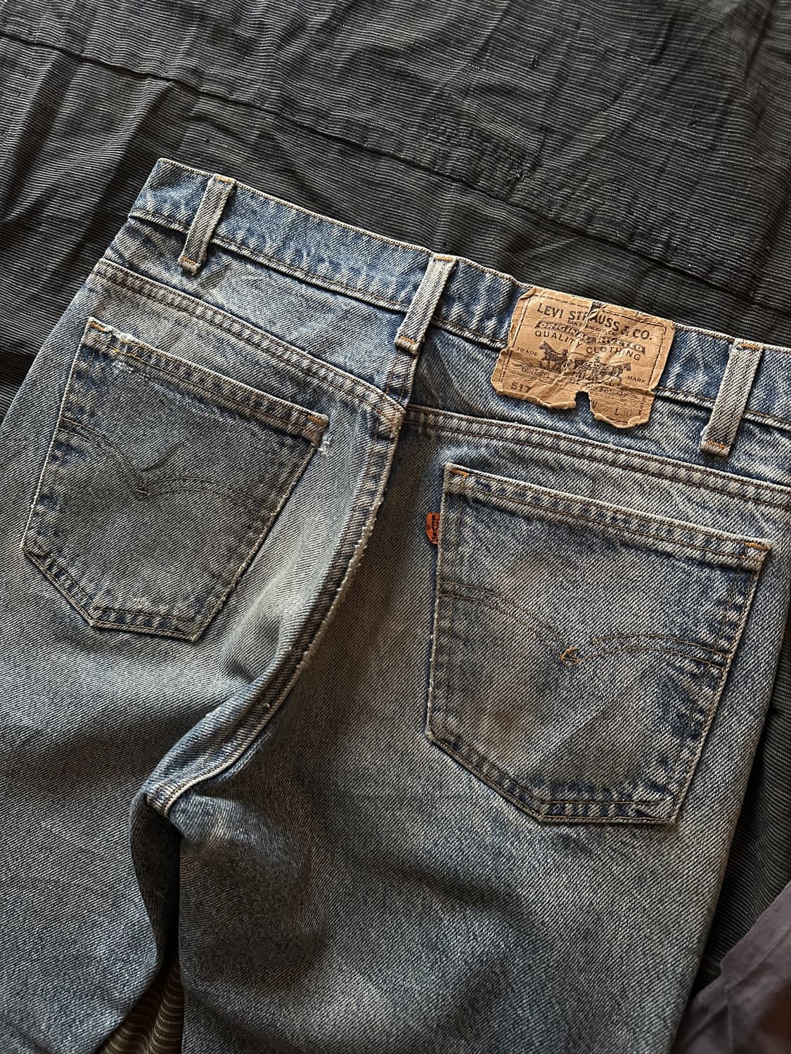 80s USA Levis 517 Boots Cut Denim Pants 상품이미지6