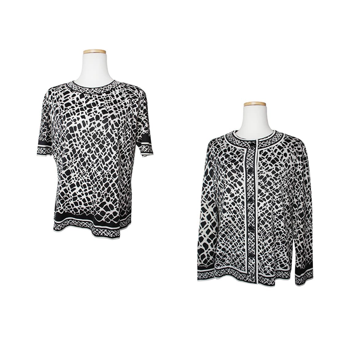 레오나드 블랙 앤 화이트 트윈셋 44 상품이미지1