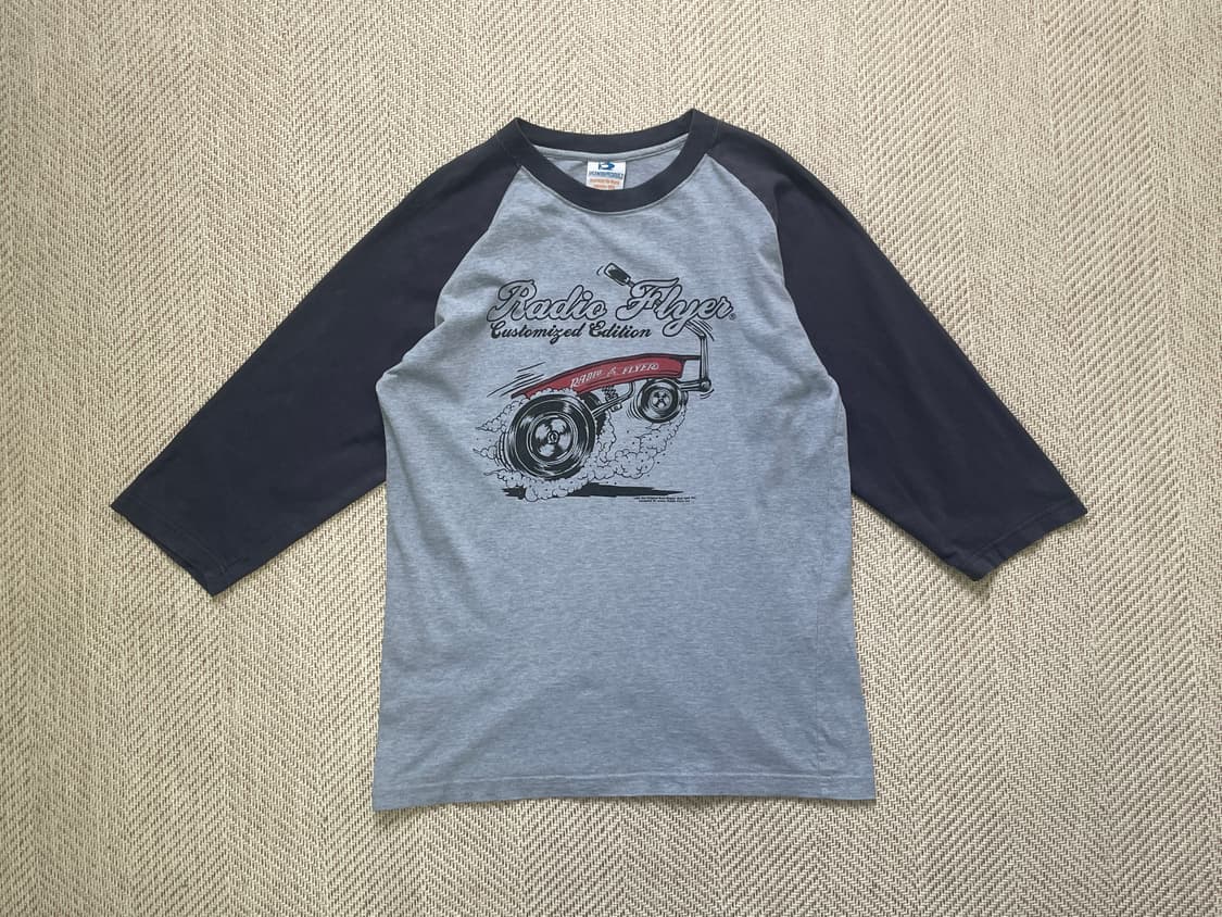 라디오 플라이어 그래픽 라글란 7부 티셔츠 J04161 상품이미지1