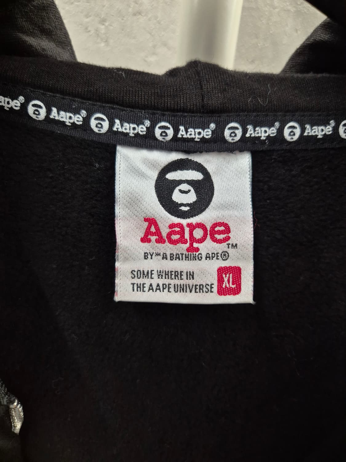 Aape by Bathing Ape 후드집업 XL 블랙 상품이미지3