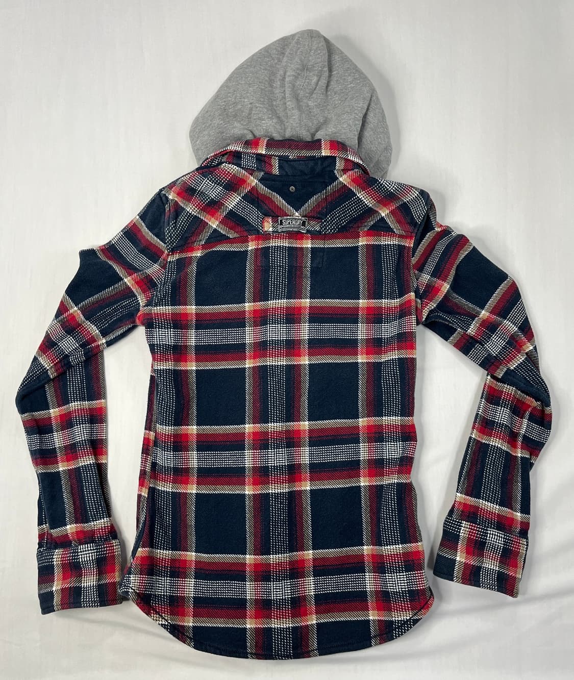 슈퍼드라이 남성 후드 체크 셔츠 상품이미지2