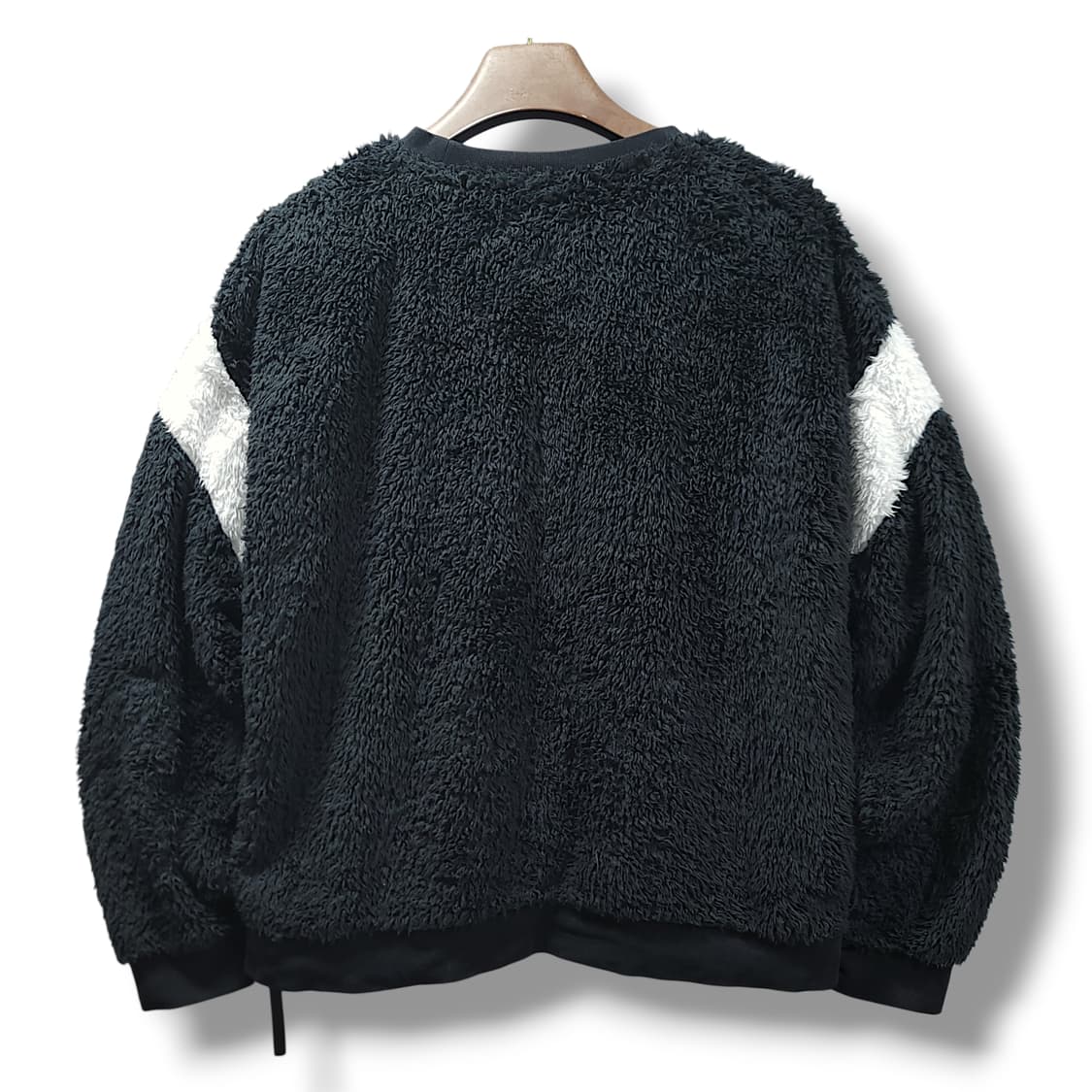 [L] 나이키 에어 블랙 쉐르파 플리스 크루넥 맨투맨 상품이미지2