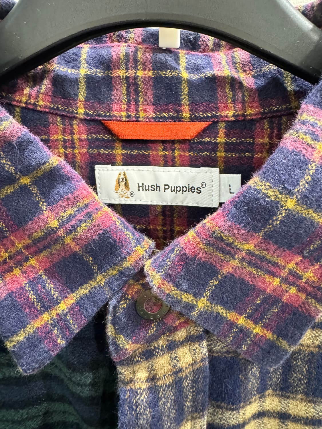 japan hush puppies 배색체크 셔츠 상품이미지2