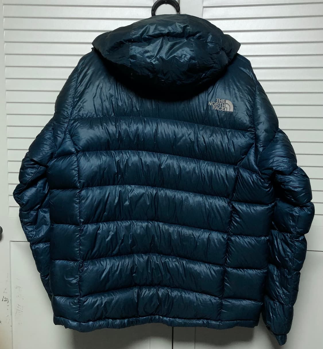 노스페이스 구스다운 패딩 자켓 빵빵 네이비 상품이미지3