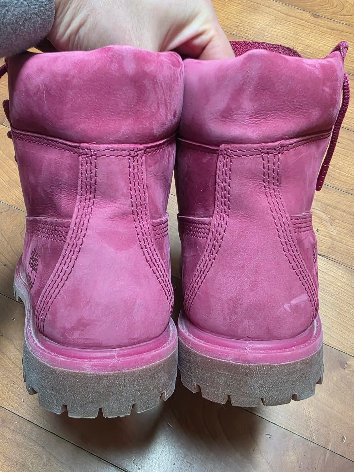 팀버랜드 50주년 한정판 여성 핑크부츠(235) 상품이미지7