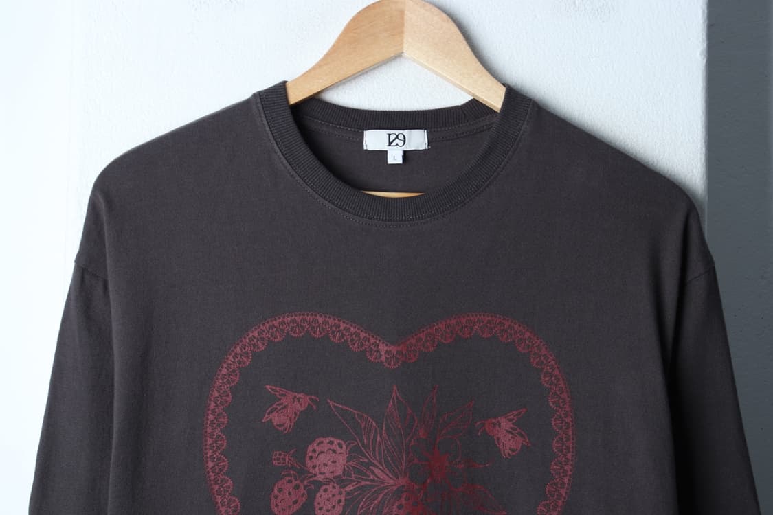 W(L-XL) 일리고 반팔 티셔츠 프루티 오버핏 차콜-H31180 상품이미지3
