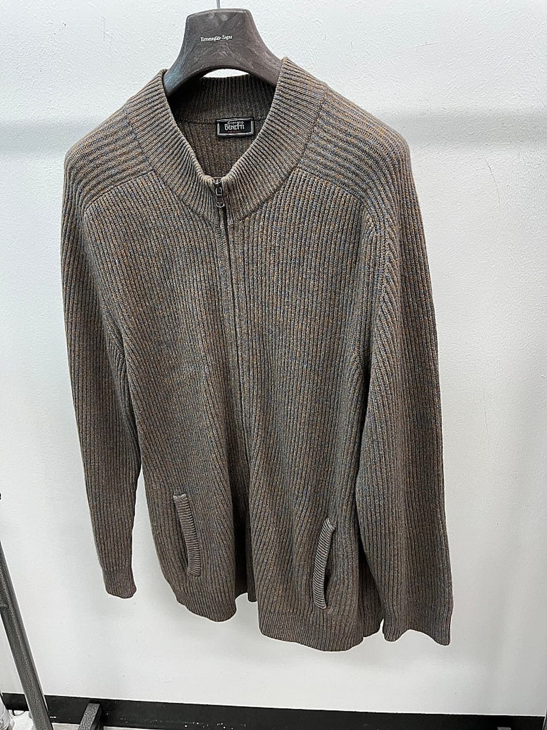 115) 조르지오베네티 캐시미어 니트집업  상품이미지1