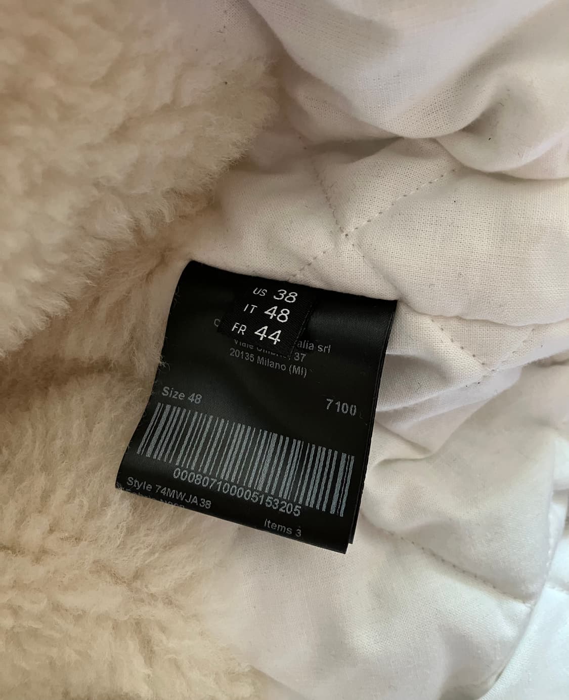 라프시몬스 ck 무스탕 봄버 상품이미지5