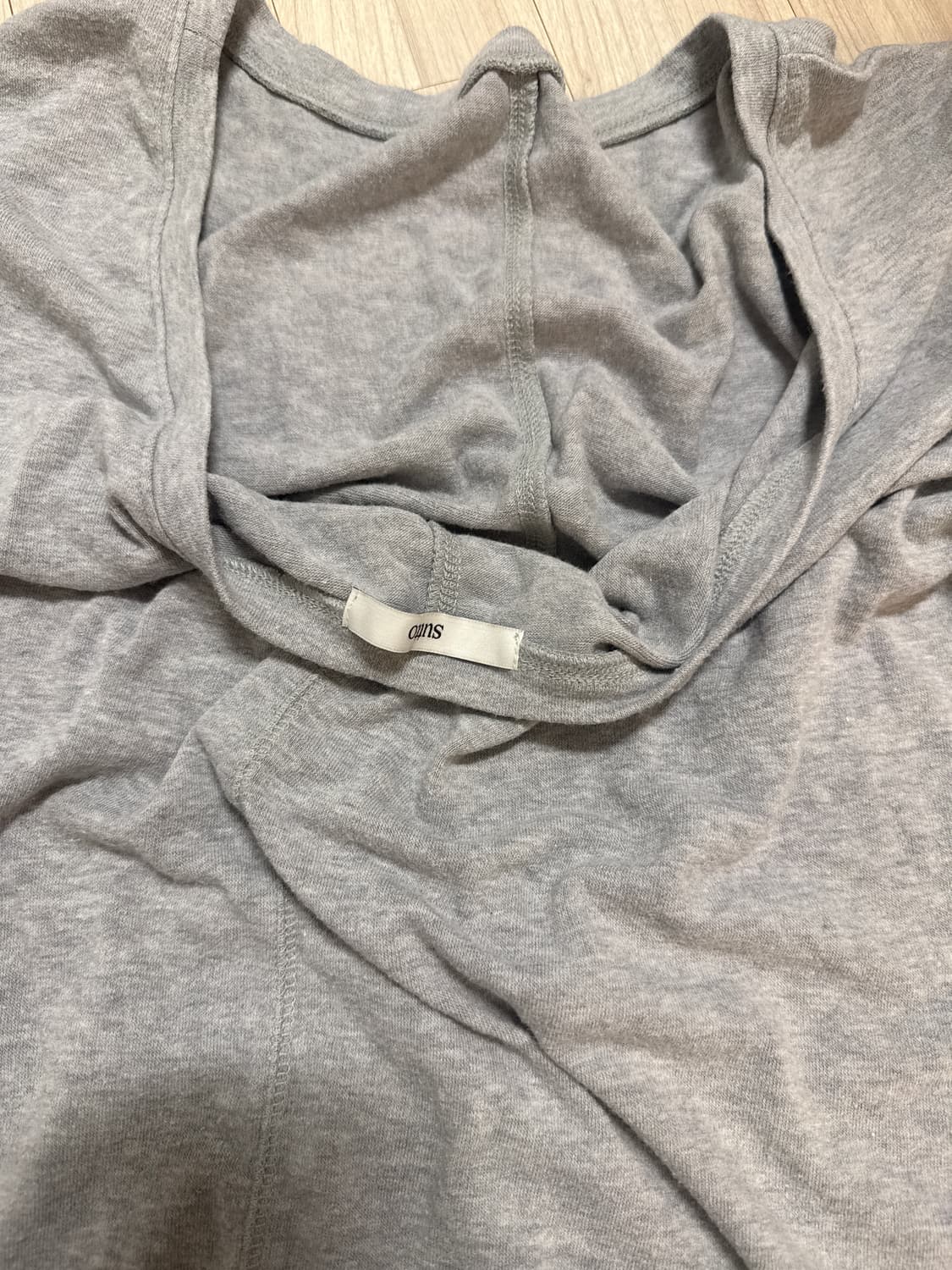수토 sutto Back Scoop-neck Tee (Gray) 상품이미지6