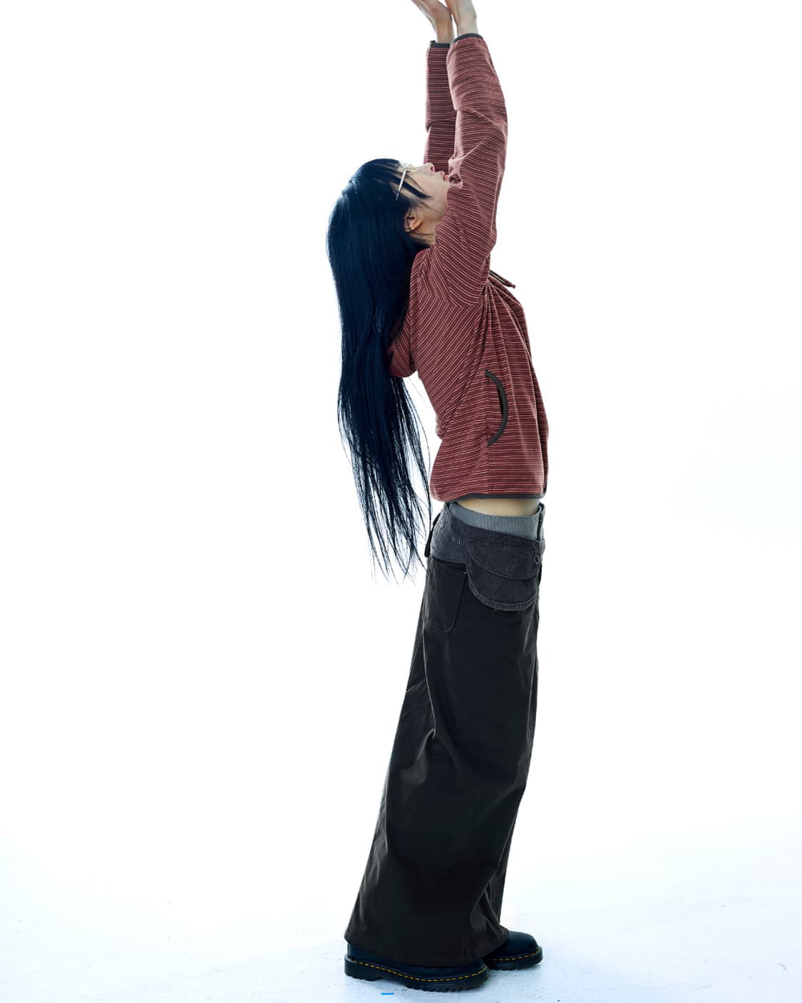 코이세이오 웨이스트 판넬 스커트 웜그레이 2사이즈 상품이미지4