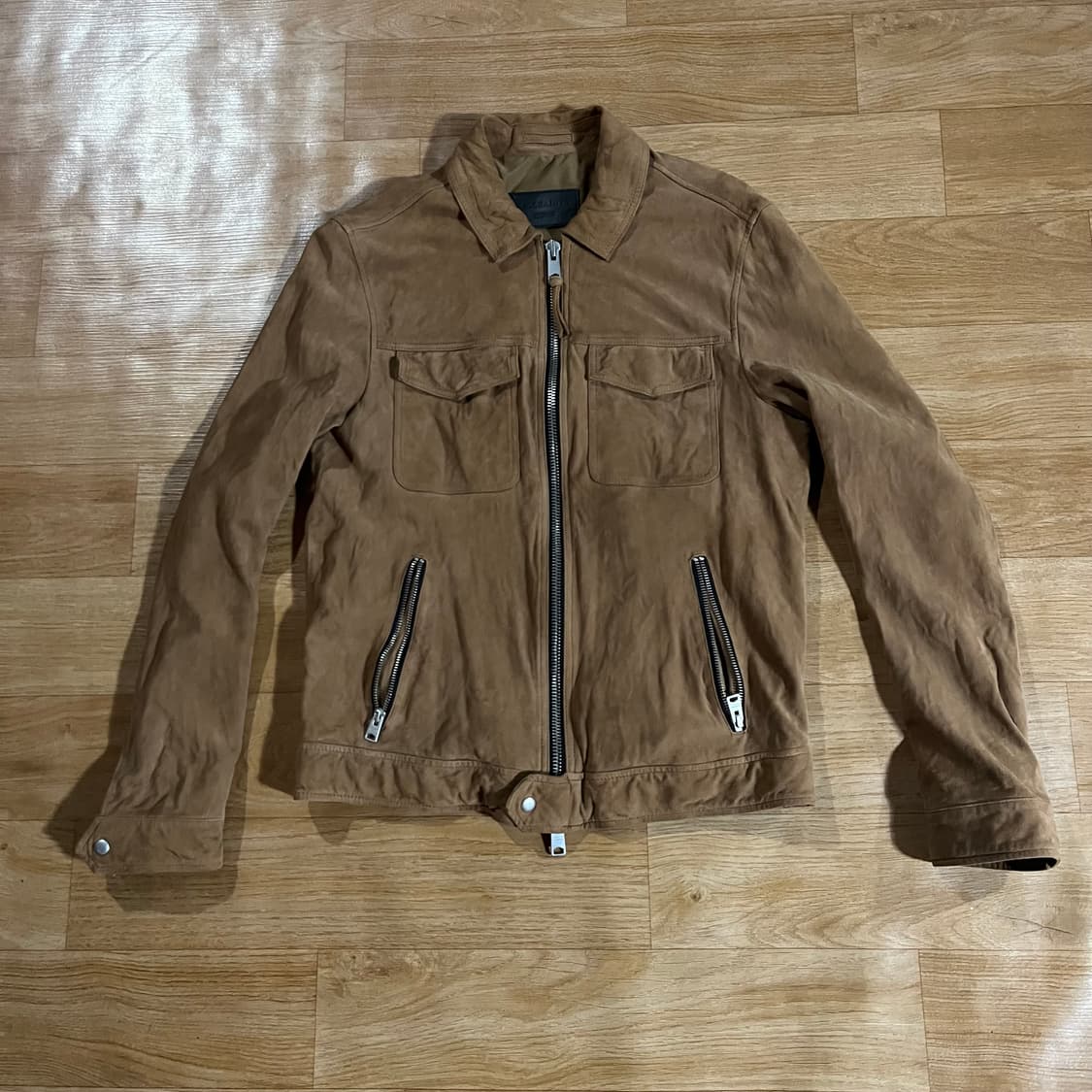 [97] 올세인츠 스웨이드 가죽자켓 상품이미지3