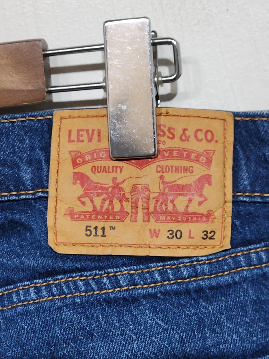 (30) 리바이스 511 청바지 연중청 스판 데님팬츠 145주년판  상품이미지5