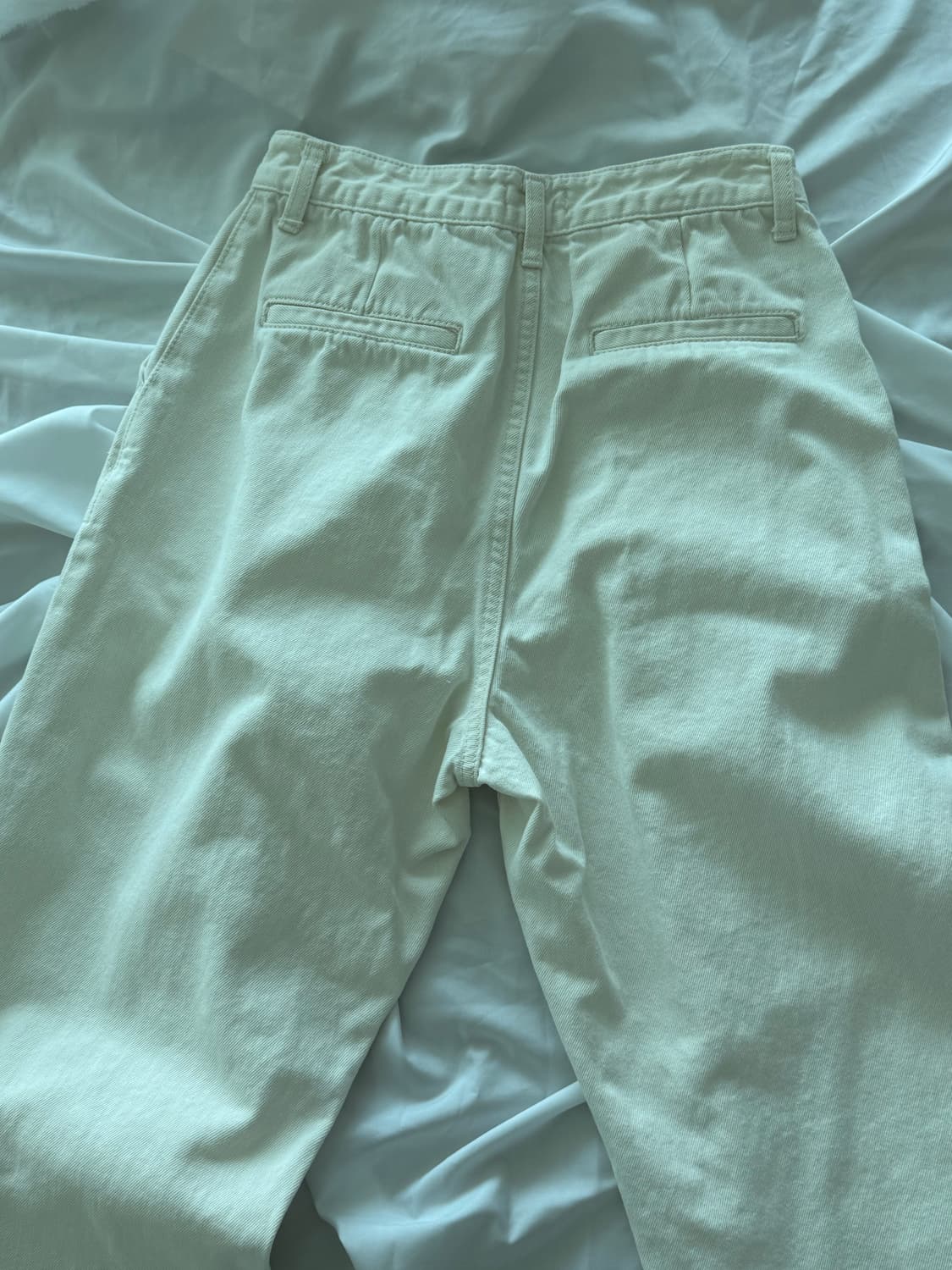 리가든 아이보리 스트레이트 팬츠 상품이미지4