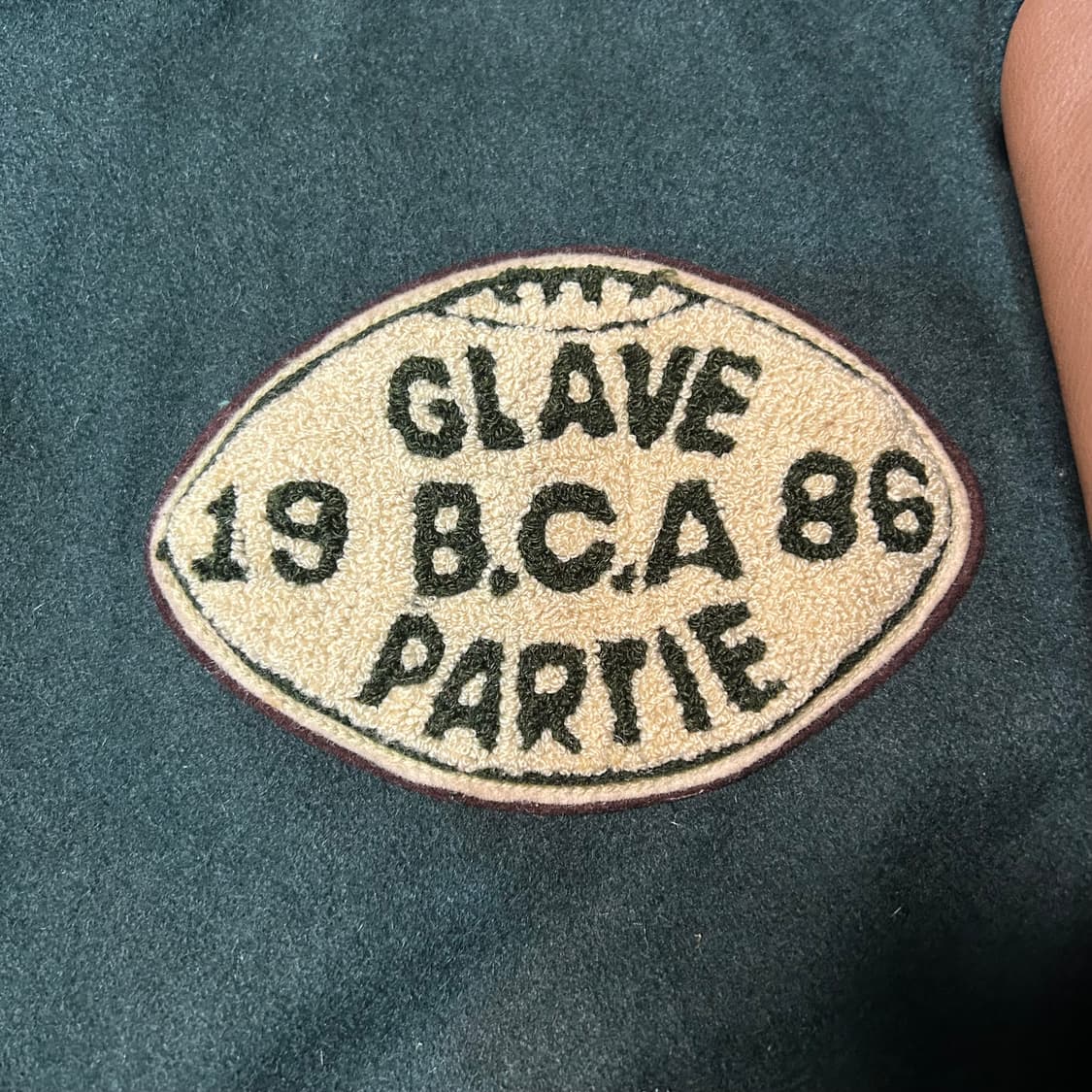 [L] 바비슈 by MENS BIGI 울 카우 레더 레터맨 바시티 자켓 상품이미지3