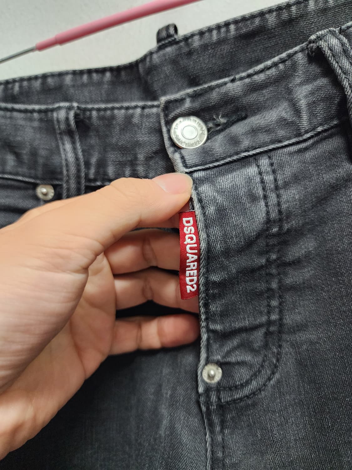 디스퀘어드2 스틸로고 블랙 데님  상품이미지4