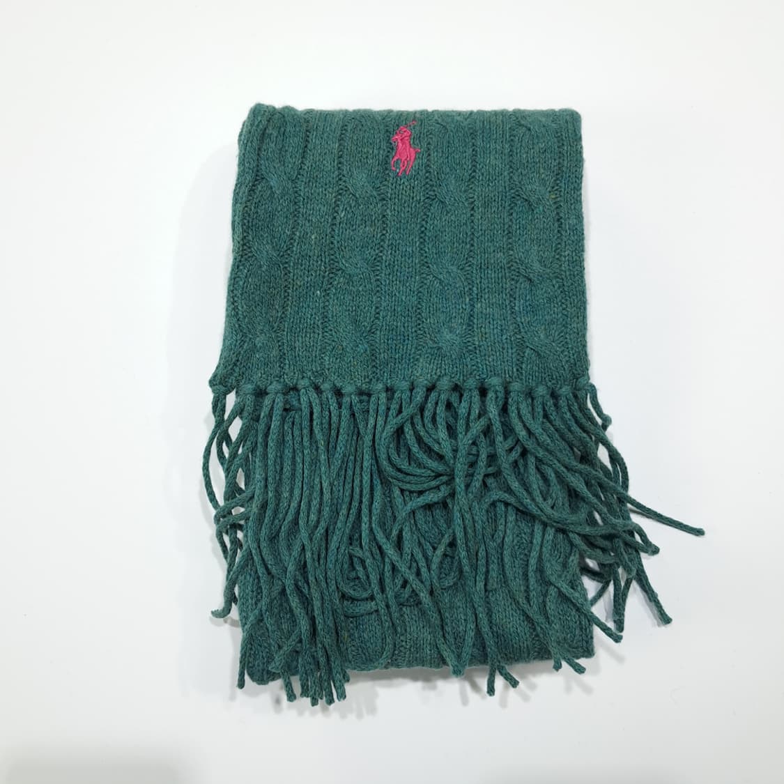 MX642 폴로 울캐시미어 핑크포니 그린 머플러목도리 상품이미지7