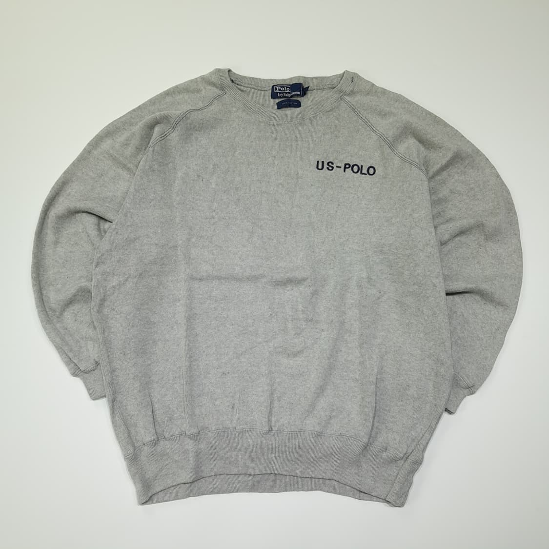 CL021 M 폴로 by 랄프로렌 90s 헤리티지 코튼 바시티 레터링  상품이미지1