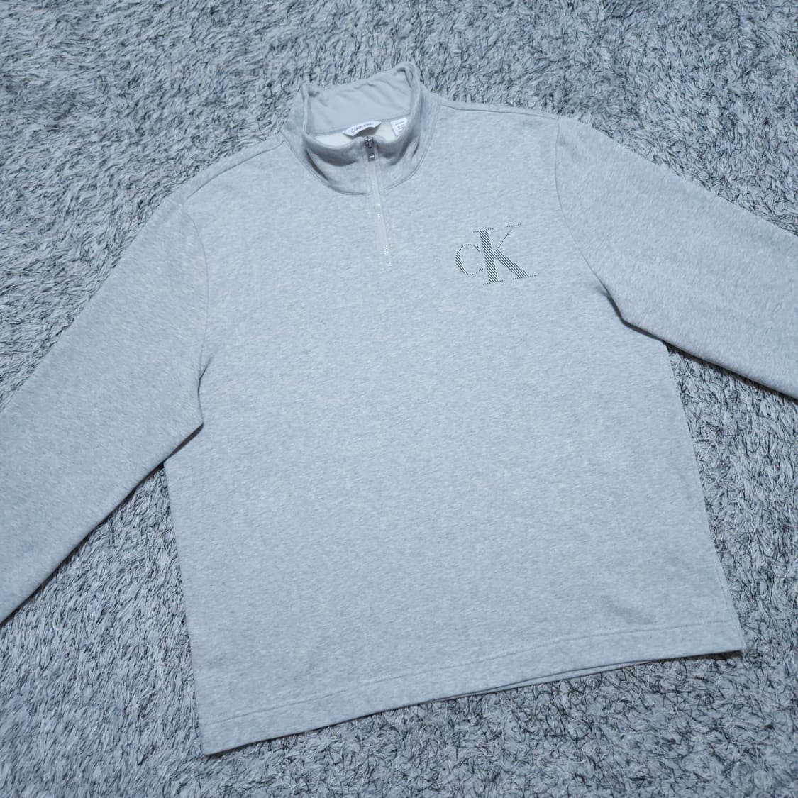 CK켈빈클라인) XL 남자 기모하프집업 맨투맨 / 왕눈이샵 상품이미지2